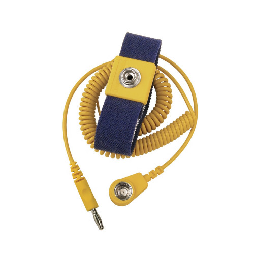 Desco Europe 229795 WRIST STRAP,ADJUST,ELASTIC,DK BLUE,2M YEL CORD,10MM/4MM PLUG Desco Europe 229795 WRIST STRAP,ADJUST,ELASTIC,DK BLUE,2M YEL CORD,10MM/4MM PLUG