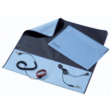 Desco Europe 231611 Field Service Kit, Blue/Black with 2 x 10mm Studs, 0.6m x 0.6m