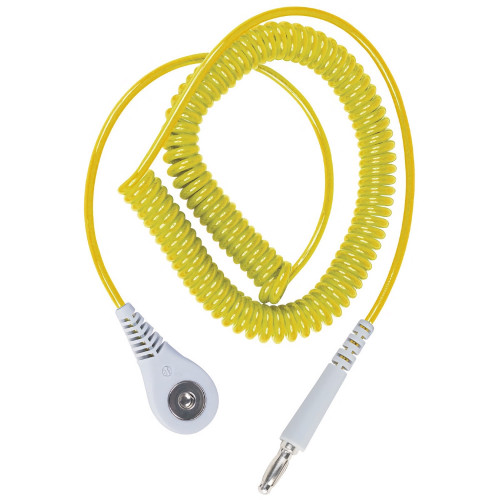 Desco Europe 60264 CORD, COILED, TOPAZ, JEWEL, BANANA, 1.8M 4MM Desco Europe 60264 CORD, COILED, TOPAZ, JEWEL, BANANA, 1.8M 4MM