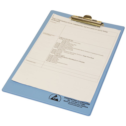Desco Europe 238816 DISSIPATIVE,CLIPBOARD,A4 3.5MM X 355 X 230MM Desco Europe 238816 DISSIPATIVE,CLIPBOARD,A4 3.5MM X 355 X 230MM