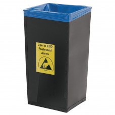 Desco Europe 239205 Conductive Wast Bin 40x40x78cm, 120l