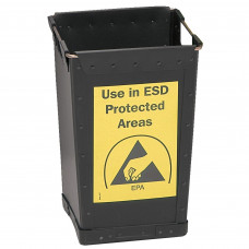 Desco Europe 239210 Conductive Waste Bin 25x25x40cm, 25l