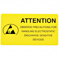 Desco Europe 242165 LABEL, PROTECTION, ENGLISH, 45MM x 25MM, ROLL OF 1000