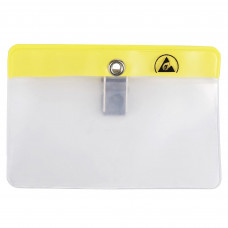 Desco Europe 35011 ESD BADGE HOLDER, CLIP-ON, HORIZ, 98MM x 65MM