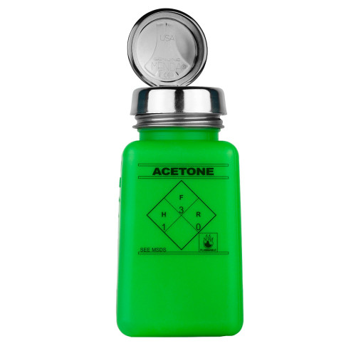 Desco Europe 35274 ONE-TOUCH, DURASTATIC, GREEN, HDPE,180ML ACETONE PRINTED