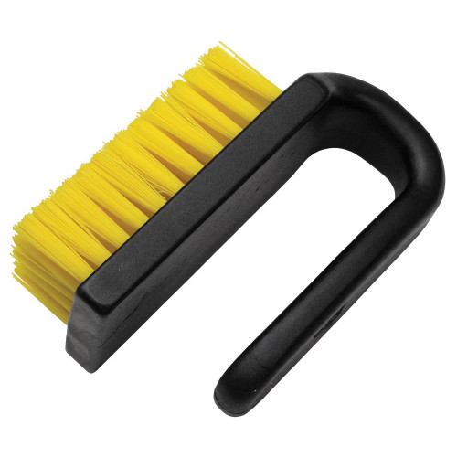 BF000038A ESD Brush curved handle with yellow hard bristles BF000038A ESD Brush curved handle with yellow hard bristles
