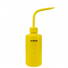 Desco Europe 35791 YELLOW WASH BOTTLE, 8 OZ (240 ML), DURASTATIC, PRINTED 'DI WATER'