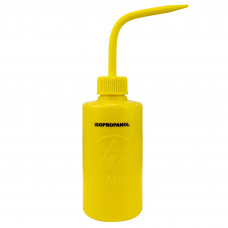 Desco Europe 35792 YELLOW WASH BOTTLE, 8 OZ (240 ML), DURASTATIC, PRINTED 'ISOPROPANOL (IPA)'