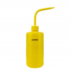 Desco Europe 35794 YELLOW WASH BOTTLE, 16 OZ (475 ML), DURASTATIC, PRINTED 'DI WATER'