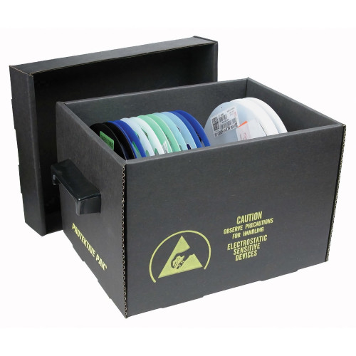 Desco Europe 37561 CONTAINER, REEL STORAGE, 305 X 184 X 184 MM, 178MM REEL Desco Europe 37561 CONTAINER, REEL STORAGE, 305 X 184 X 184 MM, 178MM REEL