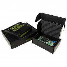 Desco Europe 38853 Plastek Circuit Board Shipper with Black Foam, 267mm x 216mm x 64mm