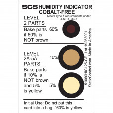 Desco Europe 51060HIC125-CF HUMIDITY INDICATOR CARD, COBALT-FREE, 5-10-60%, 125/CAN
