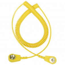 Desco Europe 230270 CORD, COILED, 2M, 10MM SOCKET/ 4MM SOCKET, YELLOW