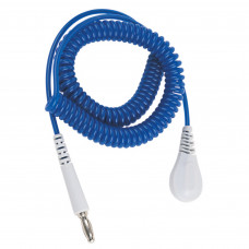 Desco Europe 60260 CORD, COILED, SAPPHIRE, JEWEL, BANANA, 1.8M  4MM