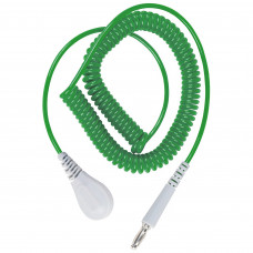 Desco Europe 60267 CORD. COILED, EMERALD, JEWEL, BANANA, 1.8M 10MM