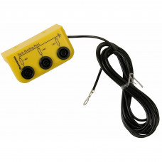 Desco Europe 231305 EBP, BAR, 3M CORD, 3 x 4MM SOCKETS, YELLOW