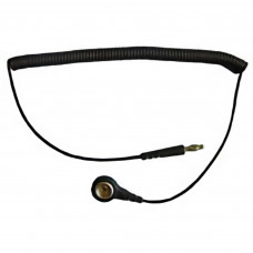 Desco Europe 60365 CORD, COILED, BLACK, 1.8M, BANANA/10M, 1 MEG