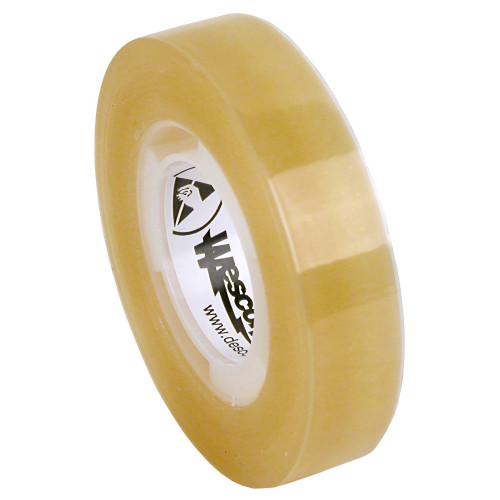 Desco Europe 242290 TAPE, WESCORP, CLEAR, ESD, 12MM x 32.9M, 25.4MM CORE Desco Europe 242290 TAPE, WESCORP, CLEAR, ESD, 12MM x 32.9M, 25.4MM CORE