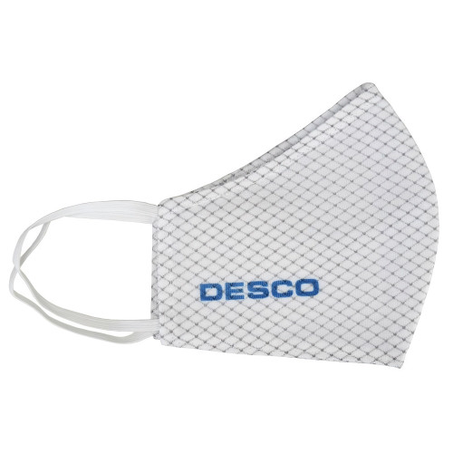 Desco Europe 97554 Static Dissipative Facemask, White, Large/X-Large