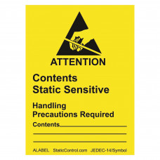 Desco Europe ALABEL LABEL, ATTENTION, RS-471, 47MM x 64MM, 500/ROLL