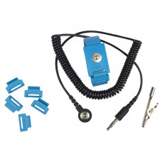 Desco Europe AMWS61M WRIST STRAP, ADJUSTABLE METAL, 1.8M CORD