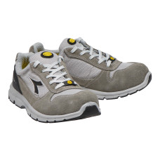 Diadora RUN TEXT LOW S1P SRC ESD, Lichtgrijs/Aluminium, C0493, maat 47