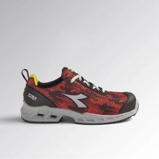 Diadora SHARK STABLE IMPACT LOW S1P SRC ESD, Schwarz/Rot, C1462, Größe 47