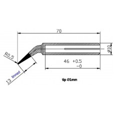 EWIG MR10 1mm conical tip for TRM80 soldering gun