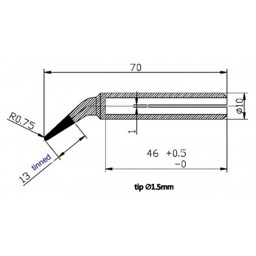 EWIG MR15 1.5mm conical tip for TRM80 soldering gun