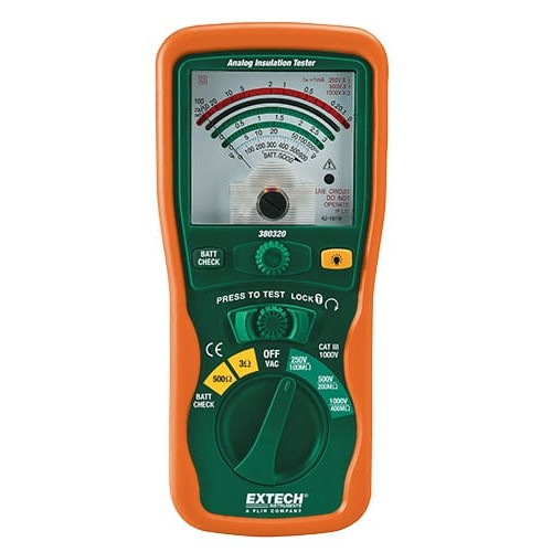 Extech 380320 Analog Insulation Tester Extech 380320 Analog Insulation Tester