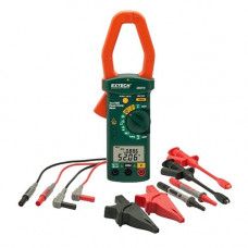 Extech 380976-K-NIST Single Phase/Three Phase 1000A AC Power Clamp Meter Kit, with NIST certificate