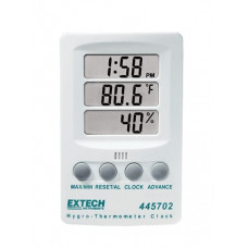Extech 445702 Hygro-Thermometer Clock