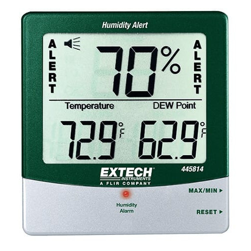 Extech 445814 Hygro-Thermometer Humidity Alert with Dew Point Extech 445814 Hygro-Thermometer Humidity Alert with Dew Point