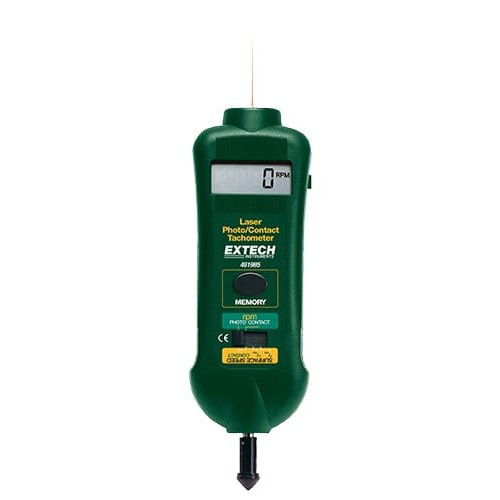 Extech 461995-NIST Combination Contact/Laser Photo Tachometer, with NIST certificate
