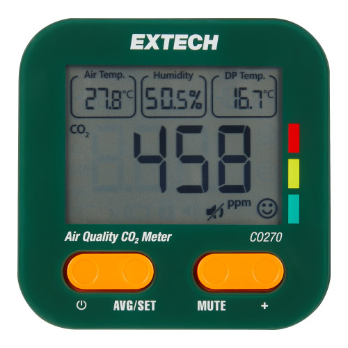 Extech CO270 Battery Operated Air Quality CO2 Meter Extech CO270 Battery Operated Air Quality CO2 Meter