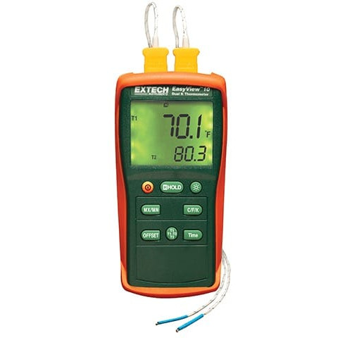 Extech EA10 EasyView Dual Input Thermometers Extech EA10 EasyView Dual Input Thermometers