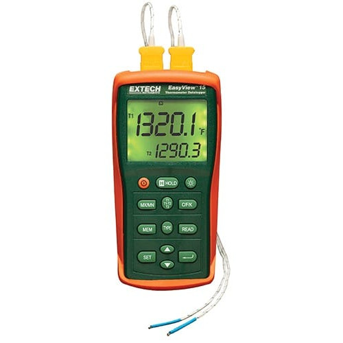 Extech EA15-NIST Registratore dati di temperatura a doppio ingresso EasyView, con certificato NIST