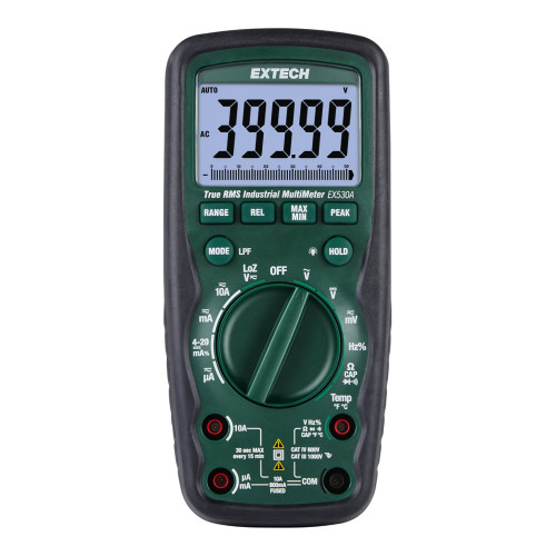 Extech EX530A Multimetro True RMS per uso intensivo (50000 conteggi)
