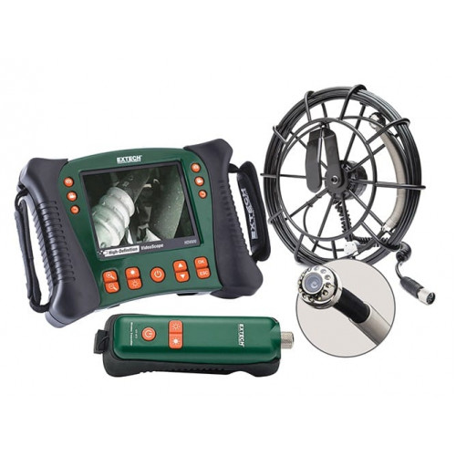 Extech HDV650W-10G HD VideoScope Wireless Plumbing Kit with HDV600 Monitor and 10m Probe