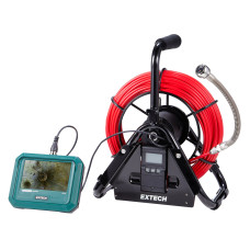Extech HDV750 Videoscope Plumbing Kit with 28mm Camera, 30m Plumbing Spool and Probe Length Locator