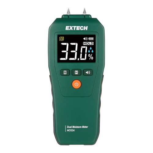 EXTECH MO55A Combination Pin/Pinless Moisture Meter with Color LCD Display EXTECH MO55A Combination Pin/Pinless Moisture Meter with Color LCD Display