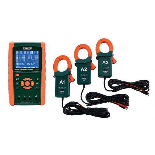 Extech PQ3450-12 1200A Datalogging Power Analyzer Kit Extech PQ3450-12 1200A Datalogging Power Analyzer Kit