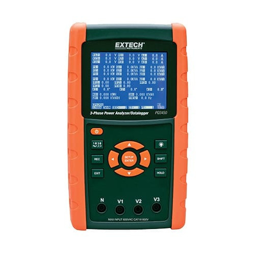 Extech PQ3450 3-Phase Power Analyzer/Datalogger Extech PQ3450 3-Phase Power Analyzer/Datalogger