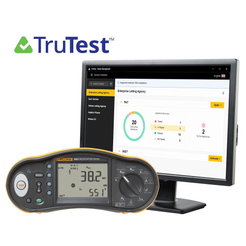 Fluke 1663 IDTK Kit with Installation Multifunction Tester 1663 and TruTest Advanced Software Fluke 1663 IDTK Kit with Installation Multifunction Tester 1663 and TruTest Advanced Software