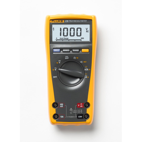 Fluke 175 TRMS Multimeter, 1000V, 10A AC/DC, 6000pt