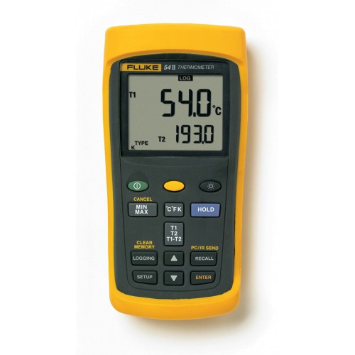 Fluke 54-2 B 50Hz Contact thermometer, 2ch thermocouples, with datalogger