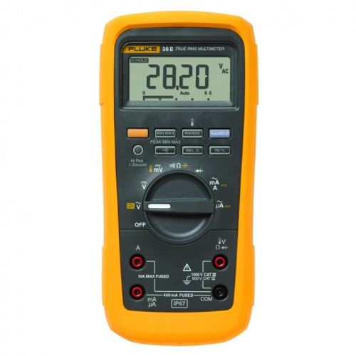Fluke 28-II TRMS Multimeter, 1000V, 10 AC / DC, 20000pt, Backlight, Temperature, IP67 Fluke 28-II TRMS Multimeter, 1000V, 10 AC / DC, 20000pt, Backlight, Temperature, IP67