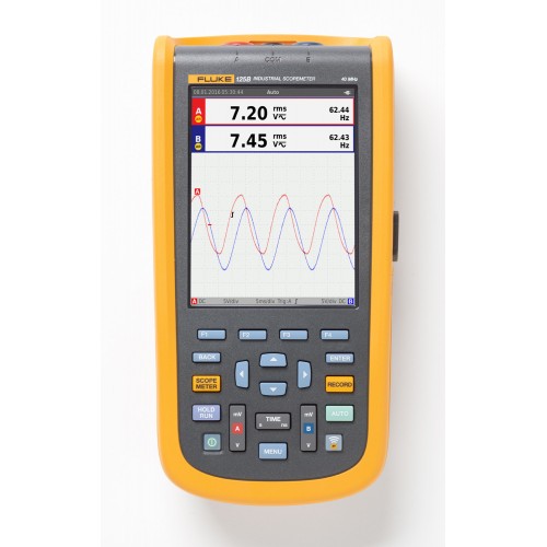 Fluke 125B ScopeMeter Oscilloscope 40 MHz, 2 ch, harmonics, power, bus, Fluke Connect