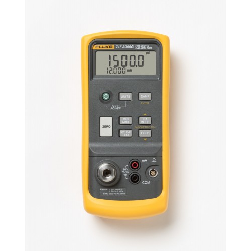 Fluke 717 3000G Pressure Calibrator, 207bar, switch test, dual line display Fluke 717 3000G Pressure Calibrator, 207bar, switch test, dual line display