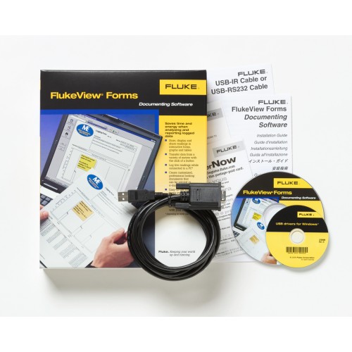 Fluke FVF-SC4 FlukeView Forms Software and Cable for Fluke 8845A, 8846A, 8808A and Fluke 45x Series